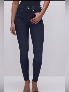 Good American Good Legs Dark Indigo Skinny Jeans